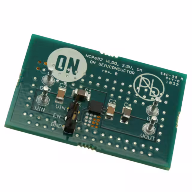 NCP692MN25T2GEVB onsemi  Cartes d'évaluation - Régulateurs de tension linéaires